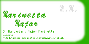 marinetta major business card